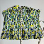 White House | Black Market pleated floral bustier top floral design Photo 5