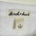 Derek Heart  Los Angeles Cropped Top Terry Cloth Juniors Size XL White Blue Photo 2