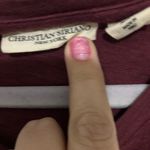 Christian Siriano long sleeve t‎ shirt size large. Red Photo 1