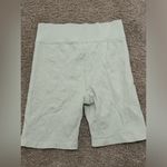 Aerie  Offline Mint Green Embossed Floral Bike Shorts Photo 1