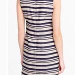 J.Crew  scalloped shift dress blue and cream sz 6 eyelet sleeveless Mini Photo 1