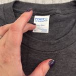 Port & Company Canadian Fast Food Bear Chase Graphic Long Sleeve Tee Gray S Photo 1