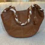 Aqua Madonna Tan and Cream Hobo Bag Photo 1
