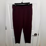 Athleta Venice Pintuck Pants Crop Ankle Pockets Antique Burgundy Wine Medium Photo 5