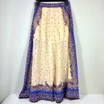 Zimmermann  Maxine Wide Leg Cropped Pants Ramie Purple Paisley 10 US 4 AU NWT Photo 4