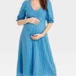 The Nines By Hatch Maternity Dress Size Small NWT Blue Photo 1
