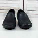 Merrell Emma Nubuck Leather Clog Slip On Black 6 Block Heel Photo 3
