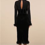 Lulus Black Velvet Holiday Dress Photo 2