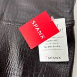 Spanx Shiny Black Croc-Embossed Faux Leather Leggings Size S/P New Photo 7