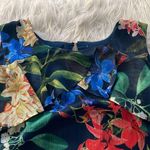 Gibson Latimer Floral Ruffle Open Shoulder Top Photo 1