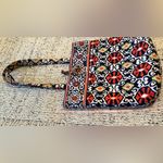 Vera Bradley Tote Bag in Blue Red Geometric Print EUC Photo 4