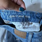 American Eagle  Blue Distressed Curvy Mom Jeans 2 Photo 6