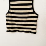 Rachel Parcell [] Tan Black Striped Ribbed Knit Racerback Sleeveless Tank NWT XL Photo 7