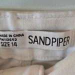 Sandpiper white jean shorts Size 14 high rise Photo 1