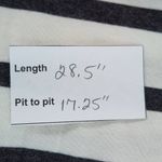 Loveappella Black and White Stripe Sleeveless Tunic with Side Ruching Size Large Photo 9