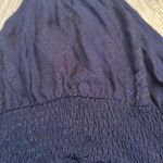 Sadie and Sage NEW NWT  size medium Viscose blend silky navy high neck tank top Photo 1