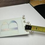 Anthropologie Initial Letter B NWT  Gold Tone Stud Pierced Earrings 2 Pairs Photo 3