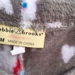 Women’s Llama Alpaca Print Fuzzy Pajama Lounge Pants New Medium Gray Photo 3