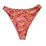 Aurelle Pink Havana Bikini Bottoms, Sz L Size L Photo 2