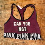 Victoria's Secret Victoria’s Sport M Can You Not maroon workout sports bra Photo 0