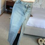 ZARA Denim Maxi Skirt Photo 0