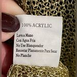 Gold Sweater Size Small Open Knit Short Sleeved Downtown Coalition Trendy Rare Photo 9