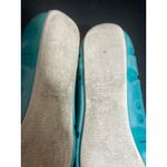 SWIMS Women’s Water Shoes Penny Loafer White Turquoise Rubber Mesh 37.5 US 6.5 Photo 5