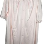 Vintage Shadow Line Pink Nylon‎ Robe Size M Photo 0