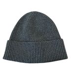 H&M  Rib-Knit Hat Dark Gray Melange Beanie NWT Photo 1