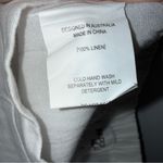 Paper Heart  Maxi Linen Side Zip Stretch Waist Skirt White Size 8 Photo 5