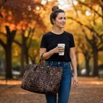 Antonio Melani Calf Hair Leather Large Tote Bag ‼️Has Had Repairs‼️ Photo 1