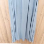 Holy Clothing Womens Maxi Dress Size 2X Blue Chambray Embroidered Boho Romantic Photo 8