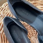 Vince  minimalist beautiful black leather square toe flats Photo 3