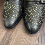 Lemare Italy Leather Ankle Cowboy Boots Metallic Green Gold 36 6 Photo 2