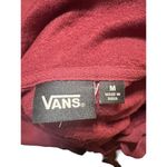 Vans Off the Wall Hoodie Kangaroo Pocket Front Back Graphic Maroon Burgundy Sz M Photo 4