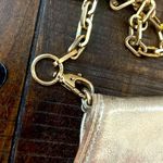 Tory Burch Metallica Gold Crossbody Detachable Chain Strap Clutch X-Body Photo 3