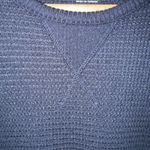 American Eagle  Outfitters Navy Blue Waffle Knit Long Sleeve Top Women's S Photo 2