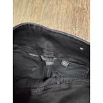 American Eagle Elastic Waist Pull on Jeans Black Flare Size 26 Small Photo 1