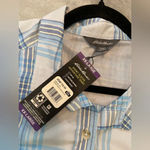 Eddie Bauer NWT Women Blue Plaid Short Sleeve Adventure Shirt UPF 50 Size XXL Photo 9