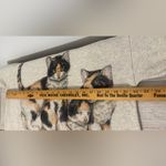 Vintage Kittens Brand Calico Cat Tunic Sweatshirt Nightshirt One Size S M L Gray Photo 5