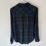 Rails  Hunter Midnight Forest Plaid Button Down Long Sleeve Blue Green Lagenlook Photo 7