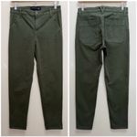Veronica Beard  Ayla Chino Pants High Rise Relaxed Fit Stretch Army Green Size 25 Photo 2