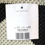 Topshop  Velvet Burnout Polka Dot Asymmetrical Hem Mini Dress in Black Size 6 Photo 15