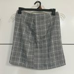 SheIn Classic Black and White Plaid Pencil Skirt with Zip Up Photo 1