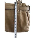 LANVIN Taupe Brown Leather Satchel Handbag Photo 8