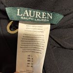 Ralph Lauren Lauren  Lace Up V Neck Tunic Top Jumper L Pockets Black Sleeveless Photo 3