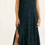 Free People  Havana Tee Maxi‎ Dress Charcoal Gray Black Size XS Photo 0