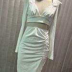 AMTIOUS divine simulated two pieces dress ✨ White Size L Photo 3