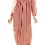 Chaser maxi dress with beaded stars dusty rose size L NWT Photo 0