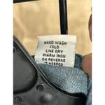 Vintage Carols Corner Lattice Denim Vest Sz Small Blue Grey Western Photo 7